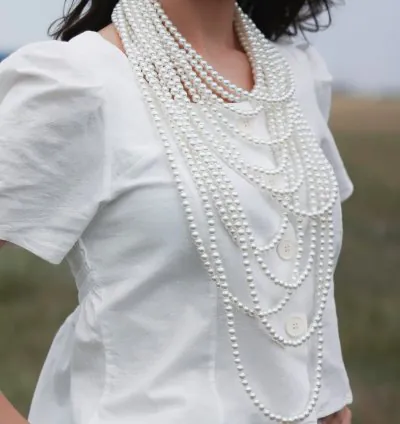 Elegant white lace fabric